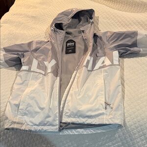 Helly Hansen Women’s white and Light Gray Raincoat